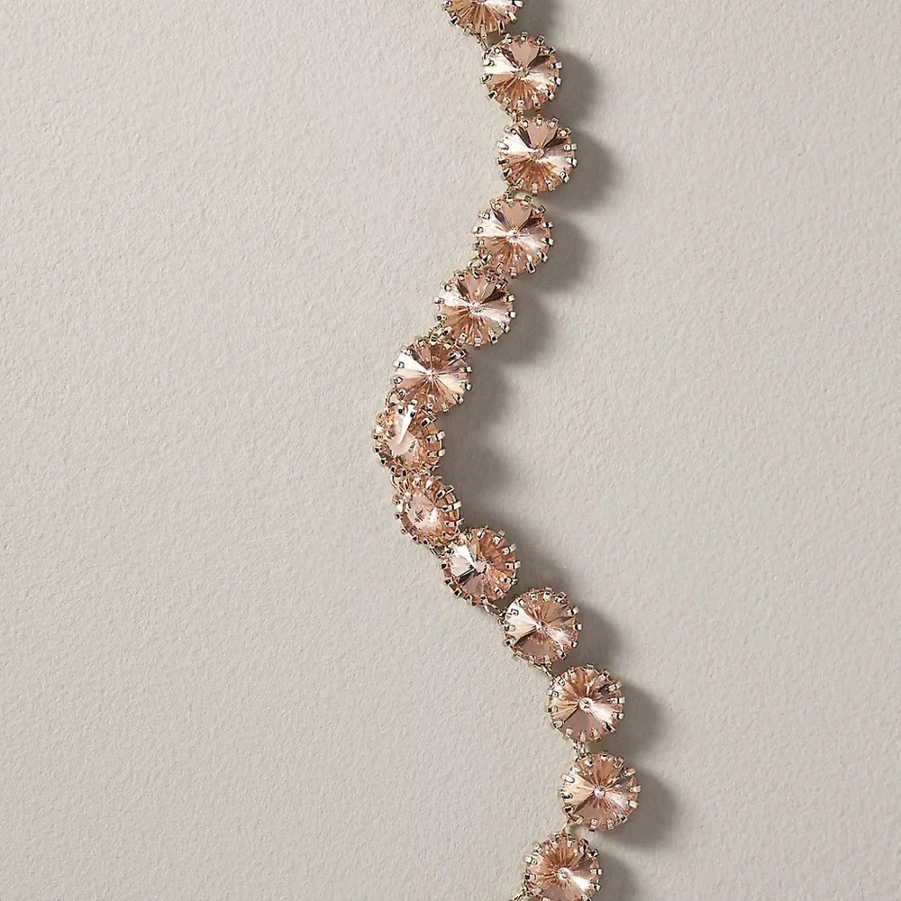 Anthropologie New With Tags Crystal Chain Bag Charm - Picture 2 of 4